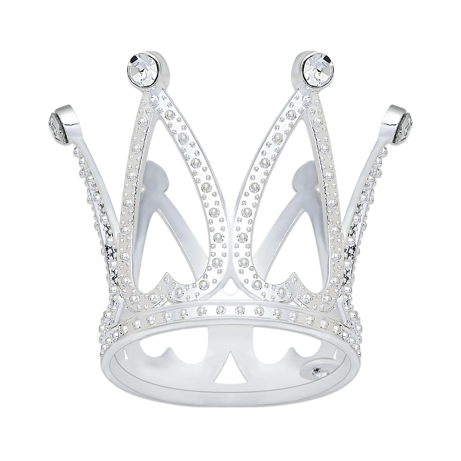 Mini Krone Kuchen Topper Kristall Kopfschmuck Tiara Strass Krone Kuchen Dekoration für Hochzeit Geburtstag Baby Shower Party Gefälligkeiten – Detail 10