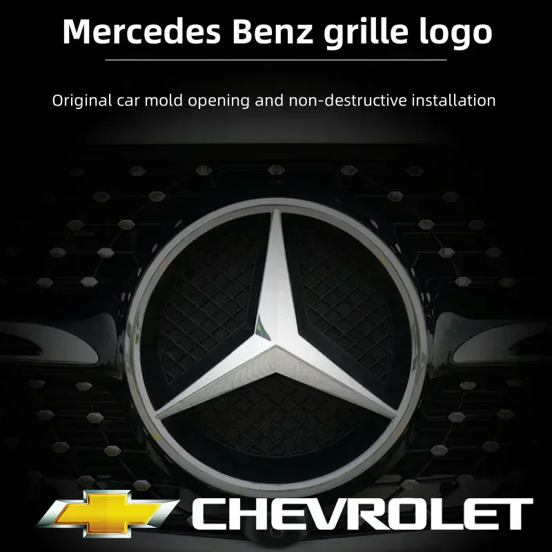 

Black border and silver border decoration for Mercedes Benz W204 2006-2012 B/V class 2005-10 Car Front Grilled Star Emblem Logo
