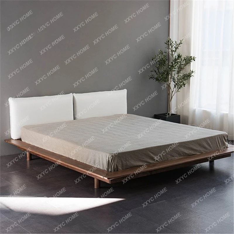 

Кровать NN Walnut Nordic из вишневого дерева, двуспальная, короткая, в стиле инс-винд.
