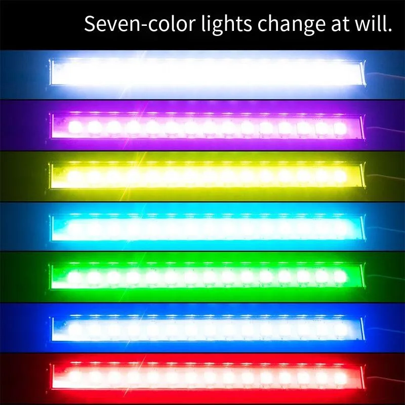 Rc Car Roof Lamp 7 Colors And 12 Modes Led Light Bar For 1/10 Rc Crawler Traxxas Trx4 UDR Axial Scx10 Rgt Wrangler D90 Rubicon