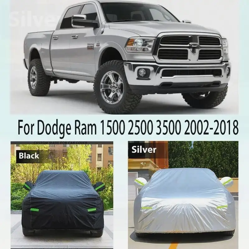

Полный автомобильный чехол для Dodge Ram 1500 2500 3500 с функцией защиты от УФ-излучения и водонепроницаемости, аналогичный солнцезащитный козырек и пылезащитный автомобильный чехол