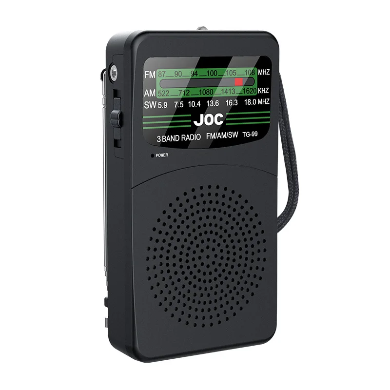 Mini Radio Portátil FM/AM/SW Radio Multibanda Radio Full-band All-canal Pequeña