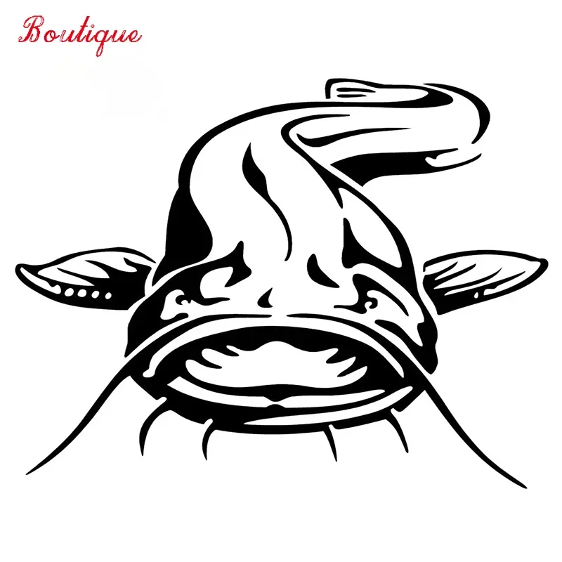

25cm catfish windshield car stickerBig Fish , pvc sticker