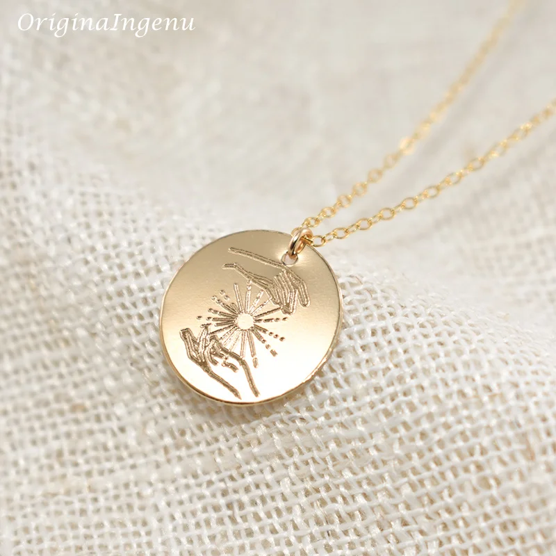 Mistyczne marsylia naszyjnik magiczna biżuteria Handmade 14K złoto wypełnione monety Choker wisiorki Collier Kolye biżuteria Boho naszyjnik — zdjęcie 5