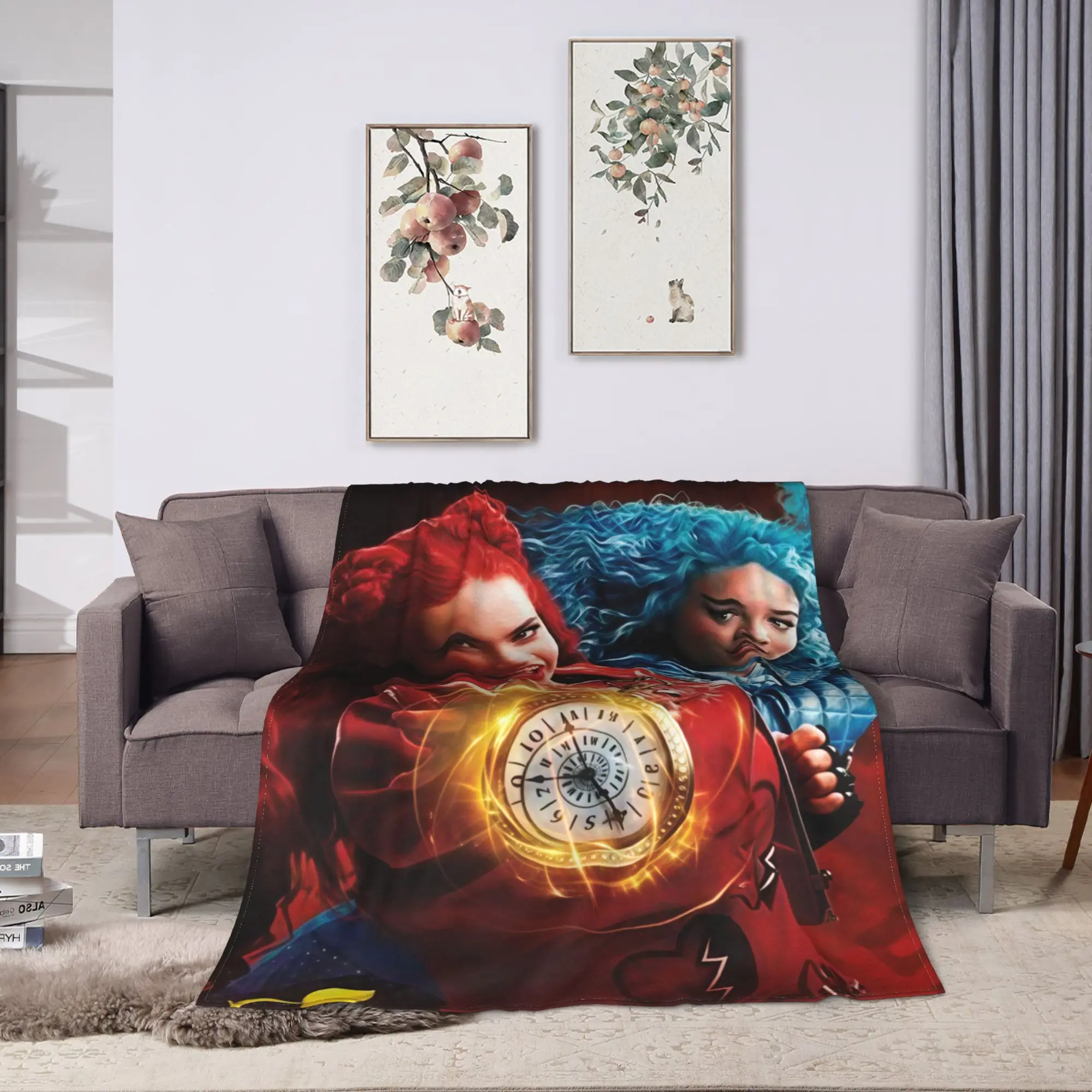 D-Descendantss 4 The Rise Of Red Warm Soft Blanket  Kids Plush Throw Blanket Funny Bedroom Flannel Bedspread Sofa Bed Cover