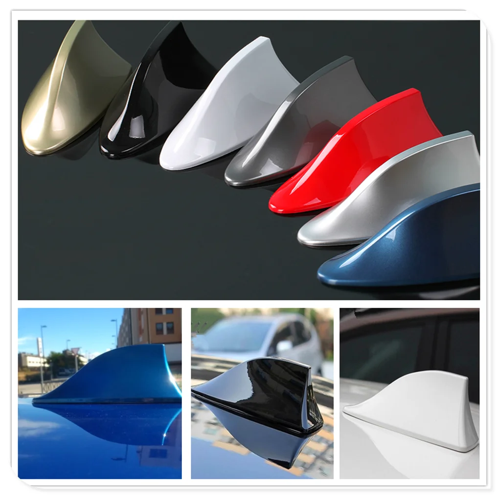 Car Shark Fin Antenna Auto Radio Signal Aerial Roof Antennas for BMW 335is Scooter Gran 760Li 320d 135i