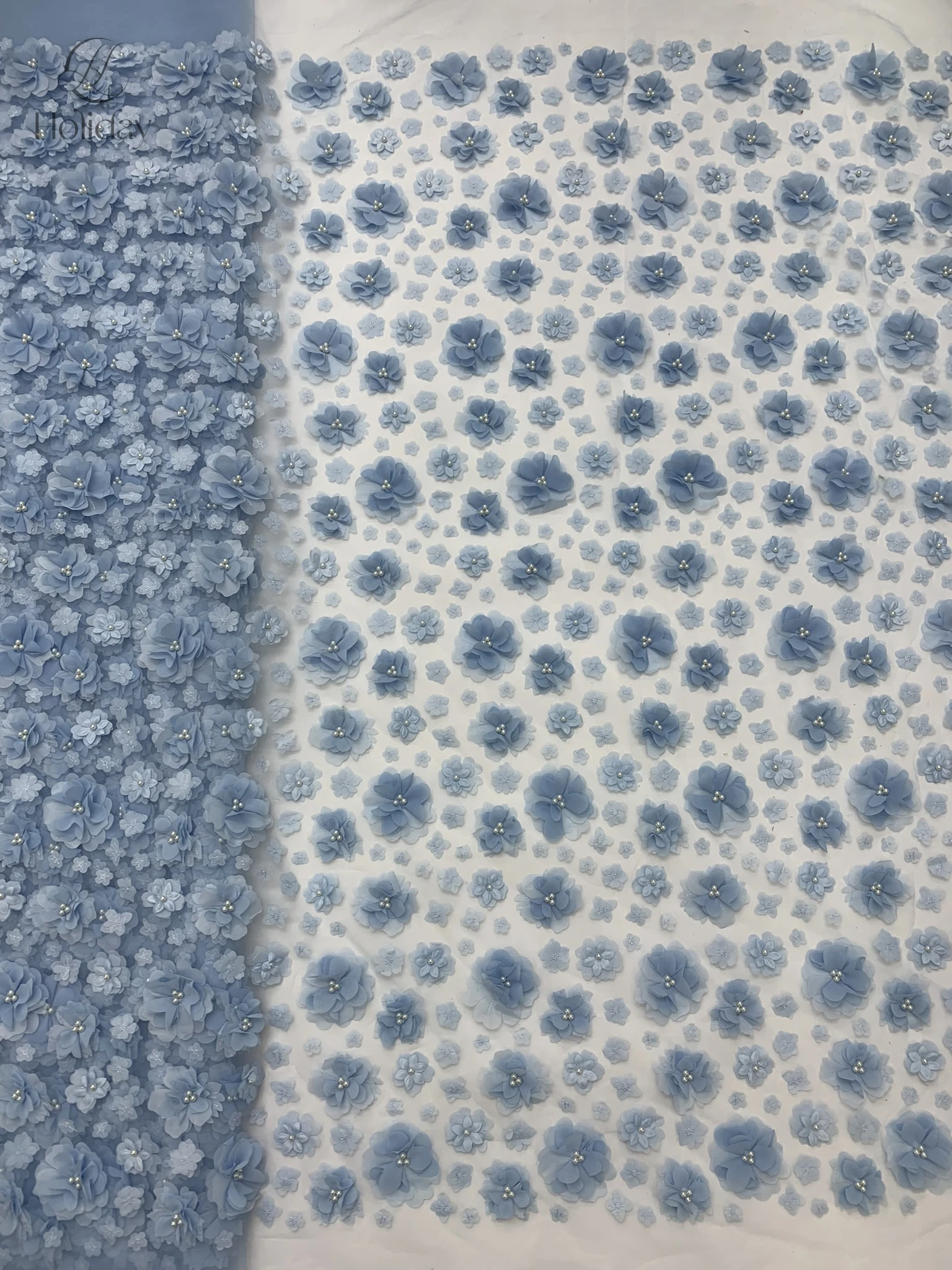 Wedding Dress, 3D Flower Embroidered Lace, African Sequins, Beaded Lace, French, High Quality