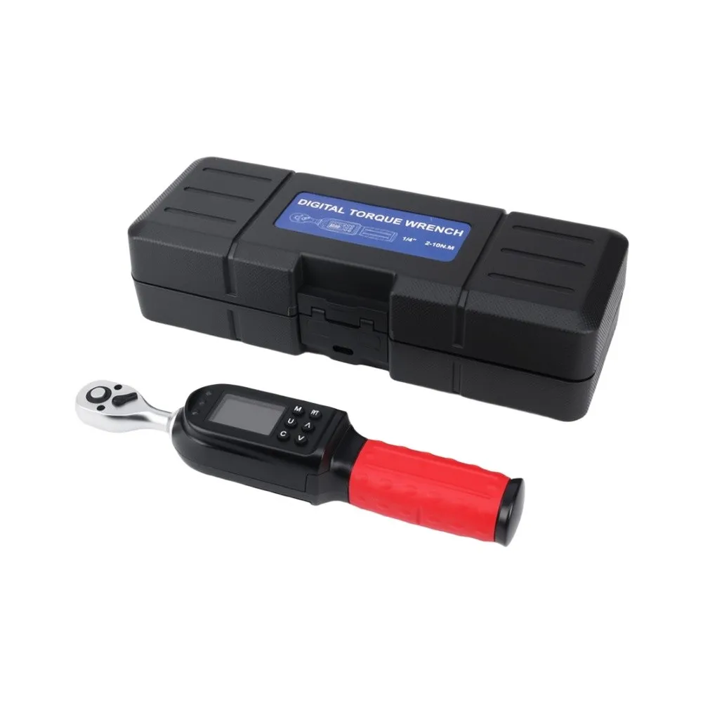 Precision Digital Torque Wrench Kit Featuring 72-Tooth Ratchet Head and Backlit LCD for Multiple Unit Readings