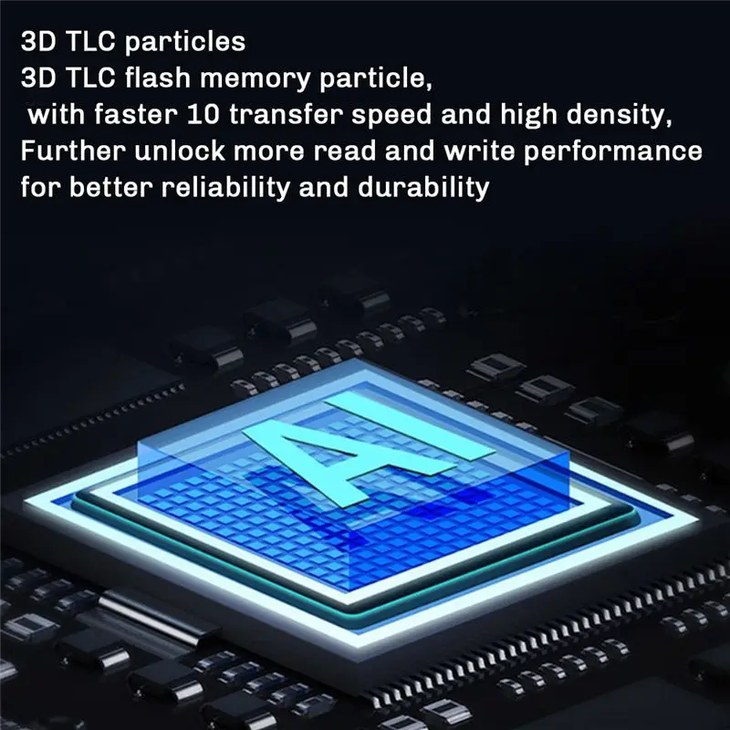 Waveshare Hard Drive SK M2 NVME Protocol High Speed SSD High Quality 3D TLC Flash Particles High Speed Read/Write-A31R
