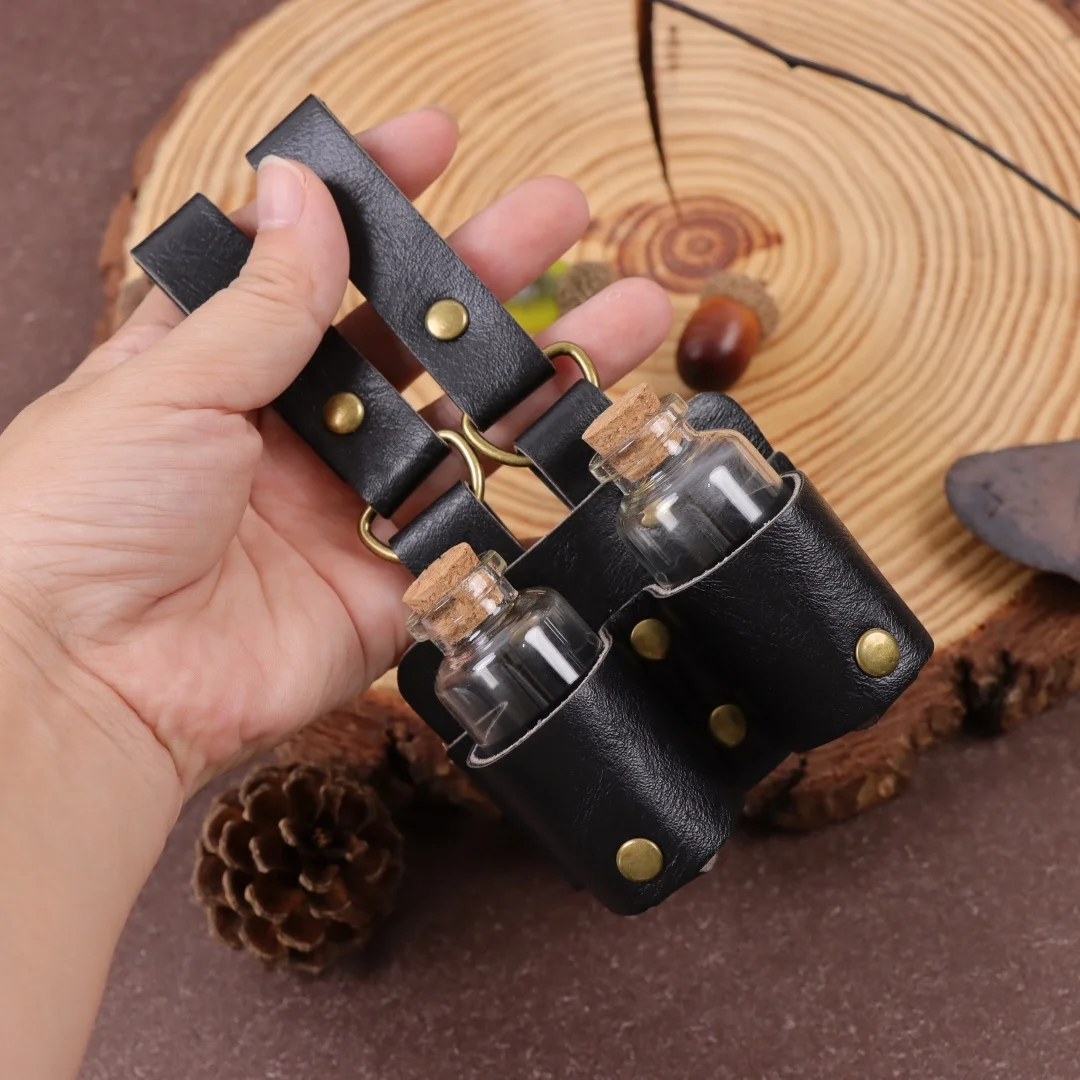 UYEE Medieval Renaissance Cork Glass Magic Bottle Belt Platform Halloween Role Playing Belt Accessories