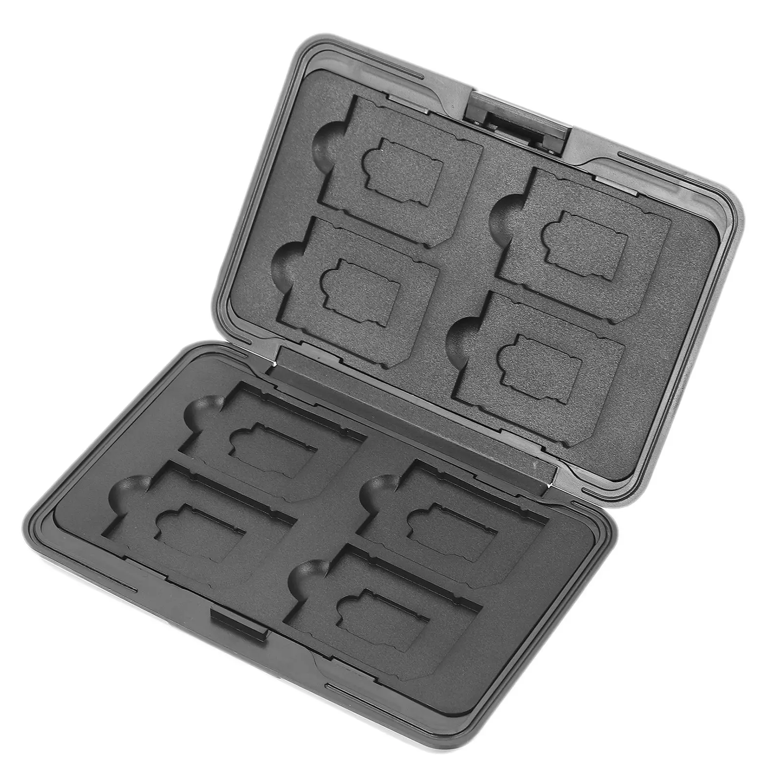 

Card Storage Box Memory Card Case Keeper Holder Organizer Abs Aluminum TPU Lightweight Portable Dustproof Waterproof Slot