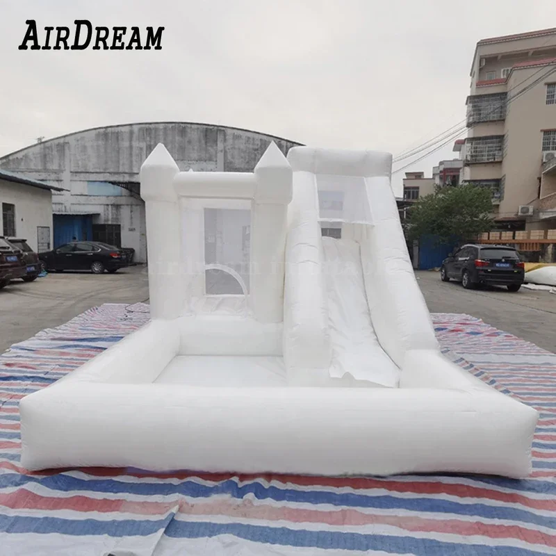 Inflatable pink Bounce House Bouncer castles Wedding Bouncy Castle jumper With Slide ball pit For Kids