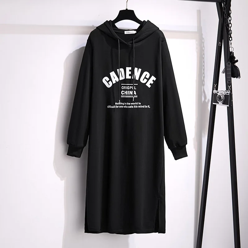 100/150/175kg Big Size Women Clothing Oversize Women Sweater Dress Bust 150/160cm Loose Fitting Mid Length Dresses Vestidos 7XL