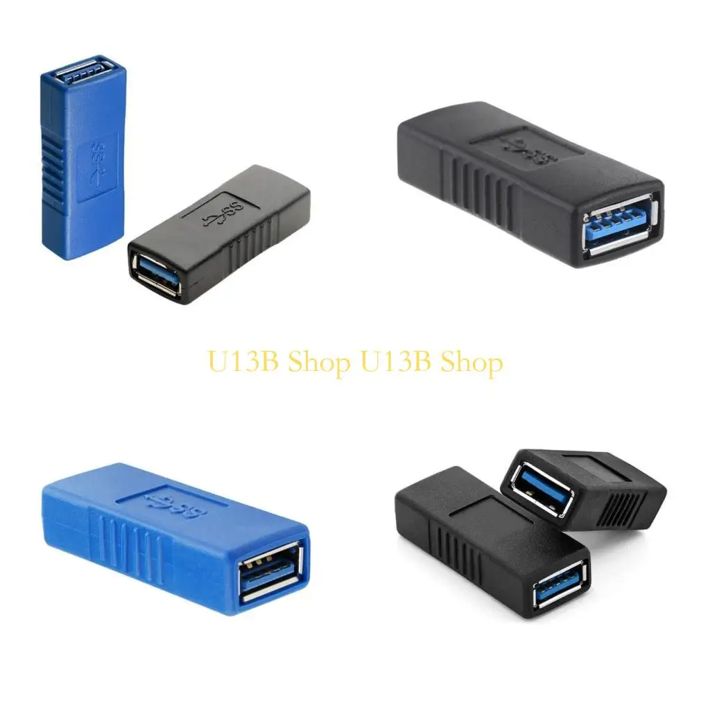 U13B USB Coupler Female to Female Adapter Extender Connection Converter High Speed for PC Laptop Computer
