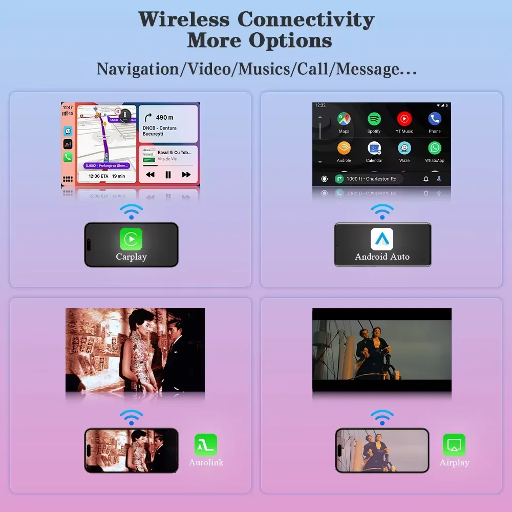 التوصيل والتشغيل وحدة Carplay اللاسلكية Android Auto Becker لمرسيدس بنز A B C E CLA GLA GLK ML Sprinter NTG4.5 BT الملاحة