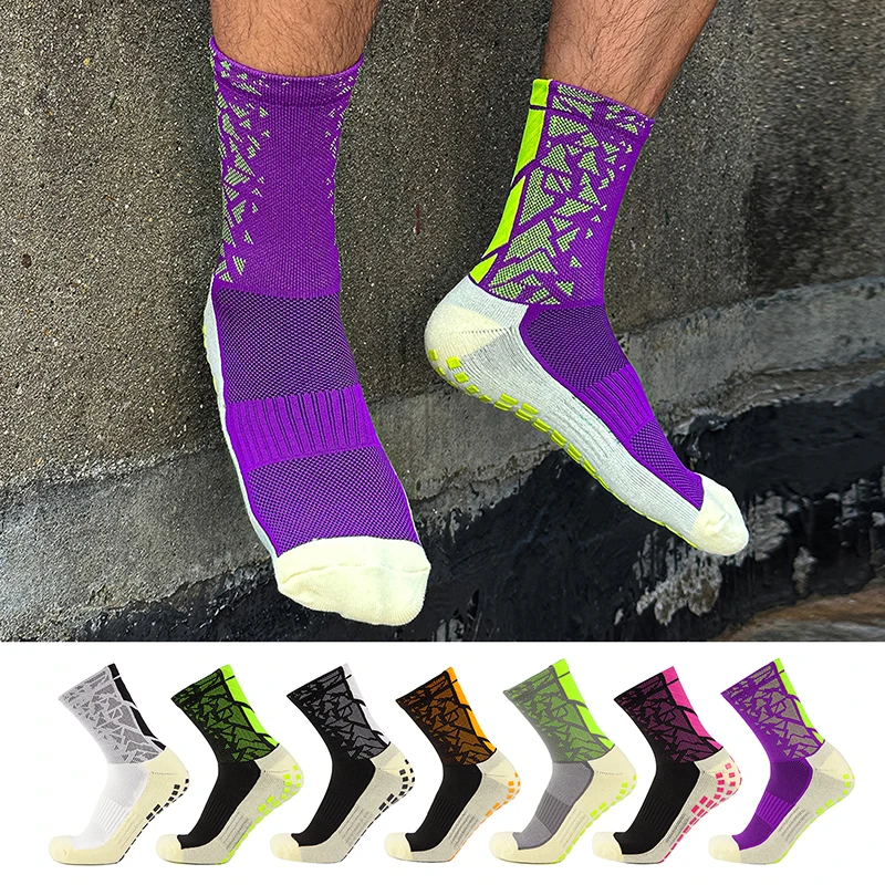 Professional Anti-Slip Football Socks, Ease Legs Fatigue, Breathable Mid-calf Socks