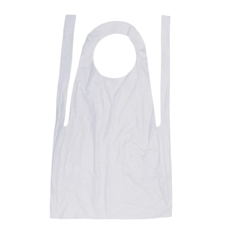 100 Pcs/Set Cleaning Apron White Disposable Transparent Easy To Use Kitchen Supplies For Women Men Cooking Apron