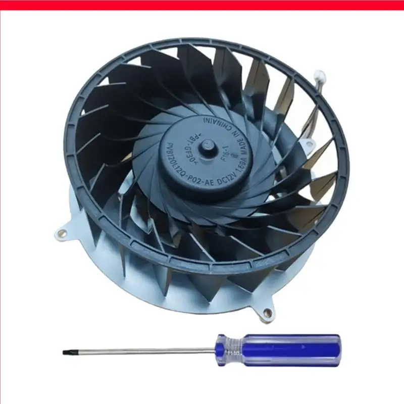 

D46B Game Console Heatsinks with Screwdriver Internal Cooling Fan 19 Leaves 12V 1.69A Replacement Cooling Fan for Slim