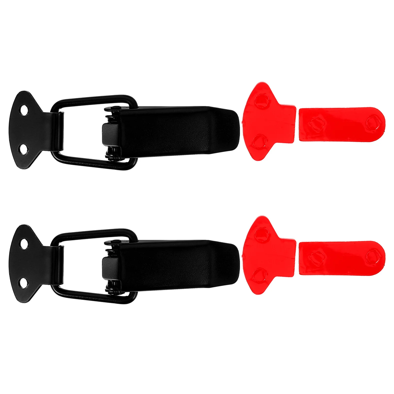 

2Pcs Car Bumper Quick Release Clip Sturdy Iron Front Rear Hook Lock Clip Auto Fasteners for Trunk Universal Bumper Latch