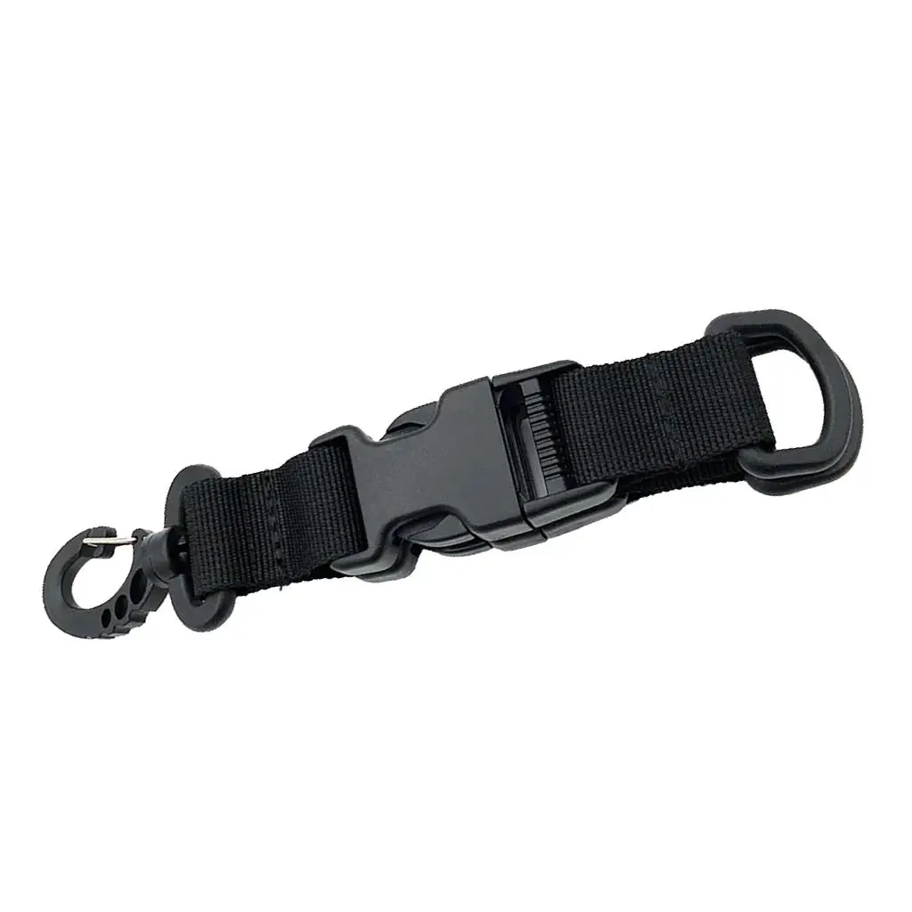 Gear Tool, Nylon Webbing Strap, Carabiner Swivel Buckle, Keychain, Keys Holder Hanger, Backpack Accessories