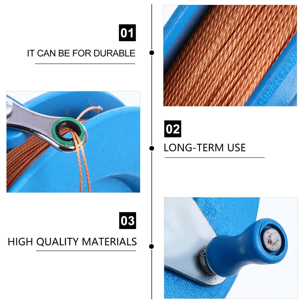 

1 Set Plastic Line Hand Wheel Ergonomic Grip Scratch Resistant Outdoor Kite Flying Tools 200M Line Kite String Handle