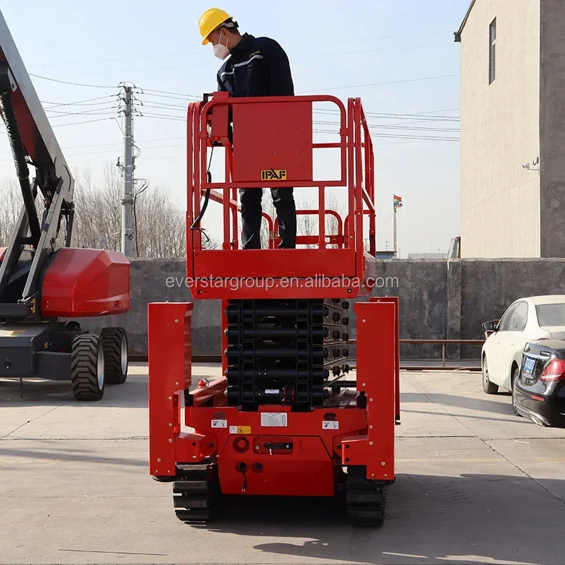 

Factory-Priced 8m to 16m Electric Rough Terrain Scissor Lift Work Platform Tracked Scissor Lift Tables