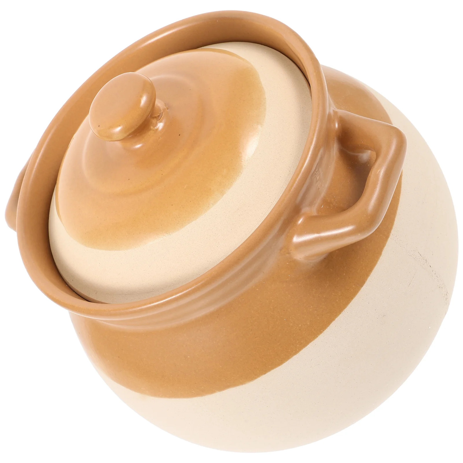 

Ceramic Stew Pot Vintage Stockpot Ceramic Soup Pot Cookware Suitable for Soup Instant Noodles Home Kitchen