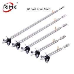 1 takım dahil RC tekne paslanmaz çelik 4mm tahrik mili + mil kol gres memesi + 3 bıçakları pervane + Prop somun + kardan eklem