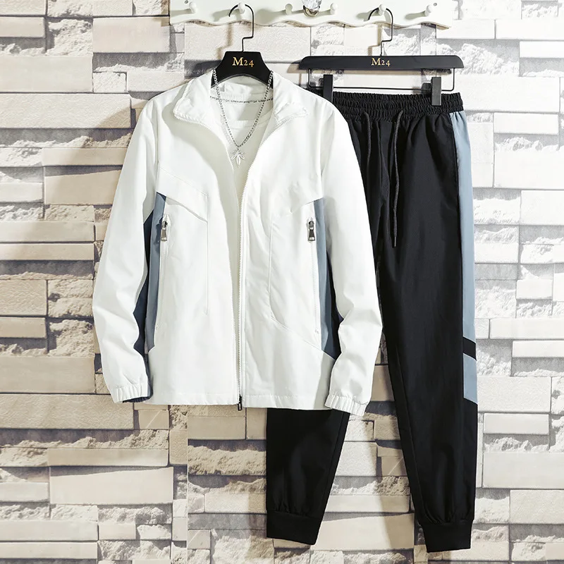 

2025 Autumn Running Sets Men Ultra Windproof Construction Perfect for Cold Weather Running and Outdoor Sports Track Suit