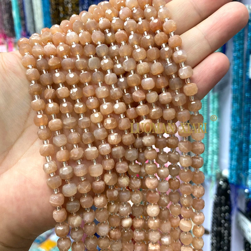 الحجر الطبيعي جوهرة جنوب الأخضر اليشم 6x8 مللي متر الأوجه Rondelle خزر عازل لصنع المجوهرات أساور يدوية إكسسوارات جذابة