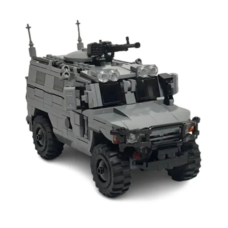 MOC Modern Military SWAT Armored Vehicle Building Block Kit Army Soldier Truck Carrier Weapons Block Set Toys Kids Gifts