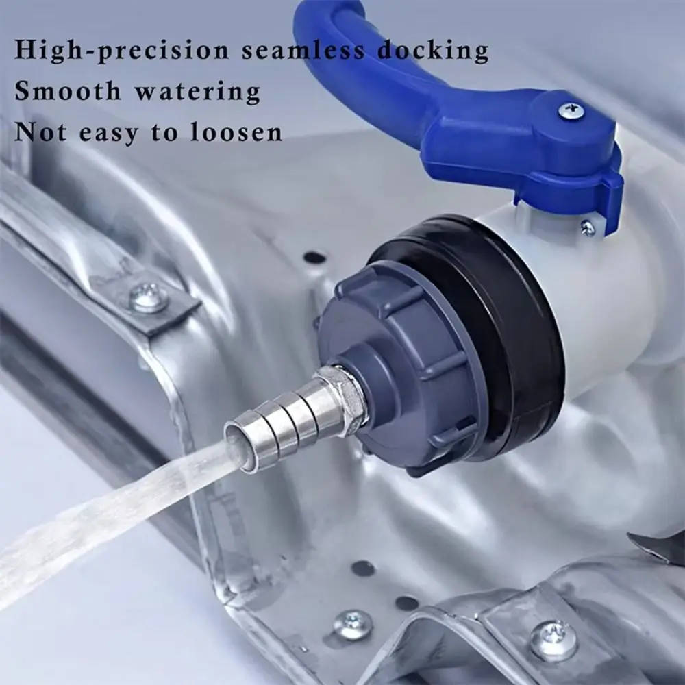 

Предотвращение коррозии IBC Адаптер резервуара для воды Высокая термостойкость Антиоксидантный адаптер садового шланга Герметичный HDPE