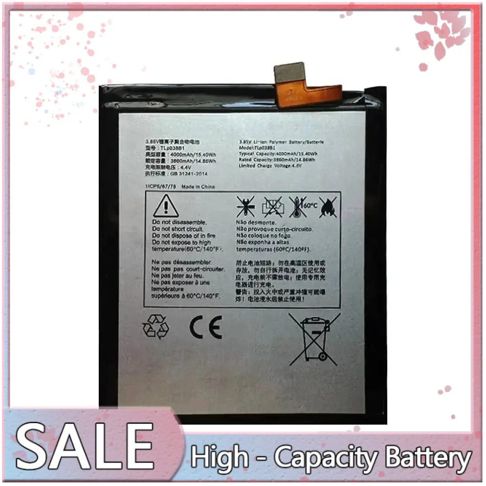 

Для Alcatel One Touch 5090Y 7071D 7071DX XL A7 Lte Dual Sim TD-Lte TLP038B1 TLP038BC 4000 мАч аккумулятор для мобильного телефона длительный срок службы