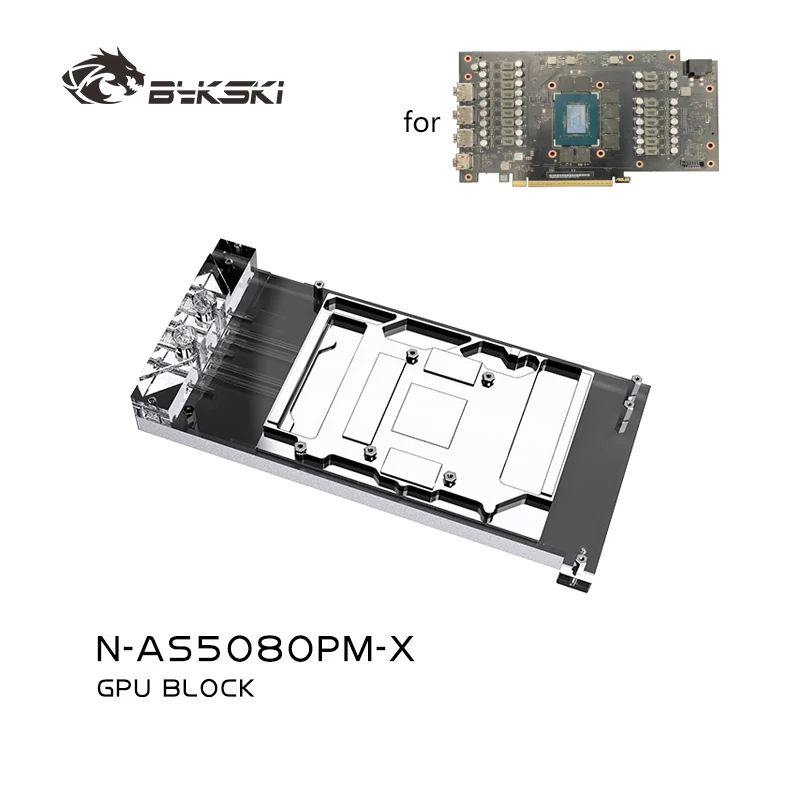 

Bykski GPU Block for ASUS PRIME RTX5080 / RTX5070TI O16G Graphics Card PC Water Cooling Copper Radiator Full Cover N-AS5080PM-X