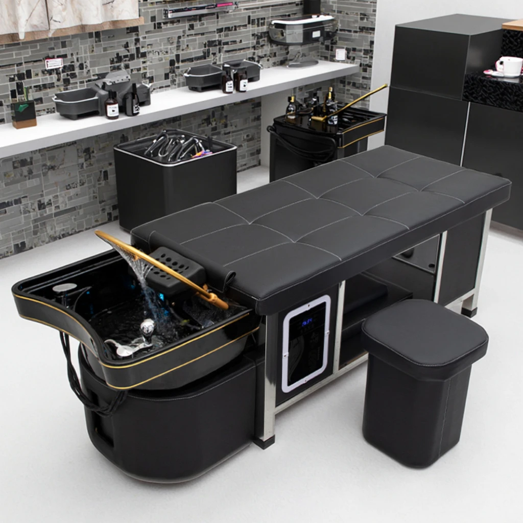 Fashion Luxury Head Spa Bed Luxury Beauty Massage Salon Bed Water Therapy Head Massage Spa Head Spa Shampoo Bed