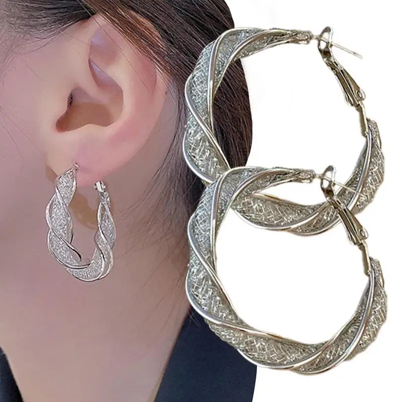 Lymphatic Activity Hoop Earrings Magnetic Activity Lymphatic Women Magnetology Hoop Earrings Germanium Copper Hoops For Women