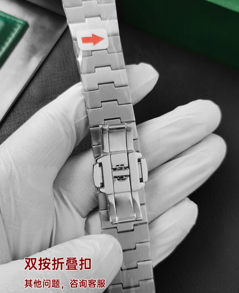 FUYIJIA Custom V-acheron C-onstantin 4500V Original Watchbands 24MM Convex 7MM Quickly Dismantle Strap Stainless Steel Bracelet