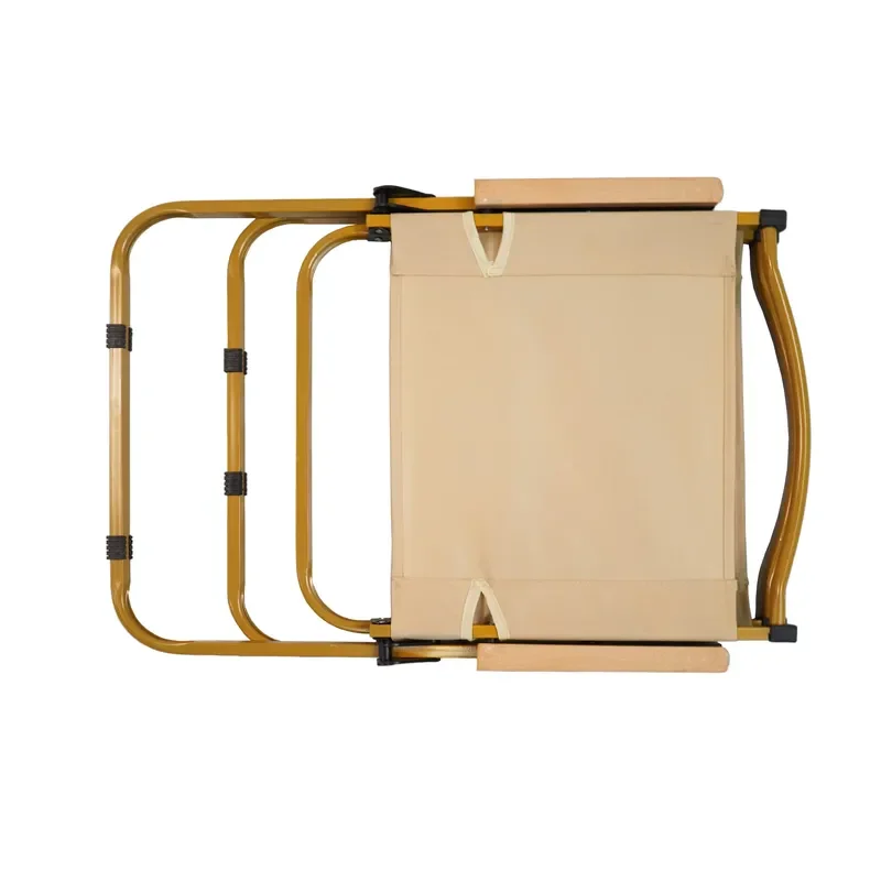 High Back Portable Folding Chair with Armrests for Outdoor Camping Picnic Travel Comfortable Seat
