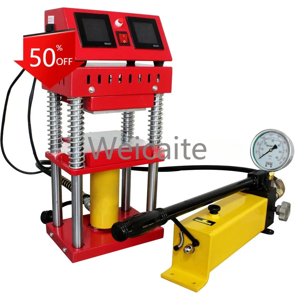 

15Ton Hydraulic Rosin Press Machine AR1701 800W 4.7x4.7 Inch Dual Heating Plates Professional Oil Wax Extracting Tool
