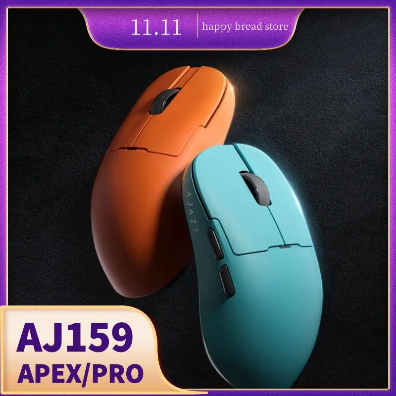 AJAZZ X JIMITU AJ159 APEX/PRO AJ159P Wireless Gaming Mouse Tri-mode Magnetic Charging Base RGB Lightweight Gaming Mice PC Laptop