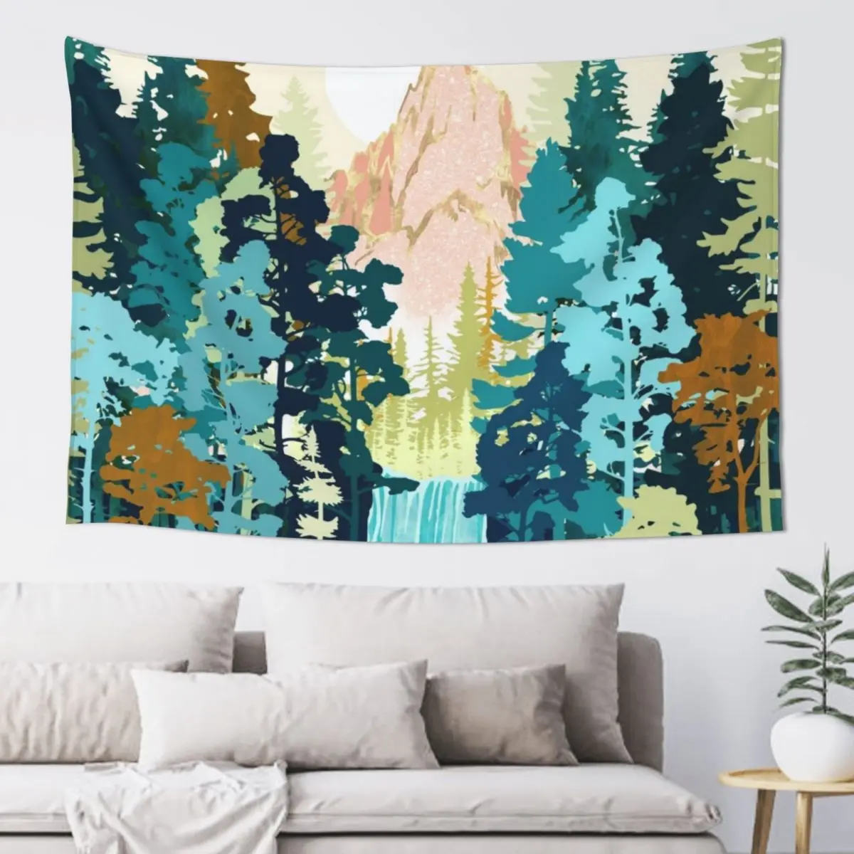 

Forest Falls Tapestry Carpet On The Wall Decorations For Room Tapestry