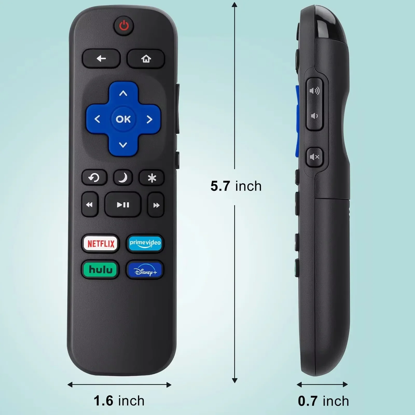 

YP Universal IR Remote Control for All Roku TV Compatible with TCL for Hisense Roku Onn and Philips Smart TVs