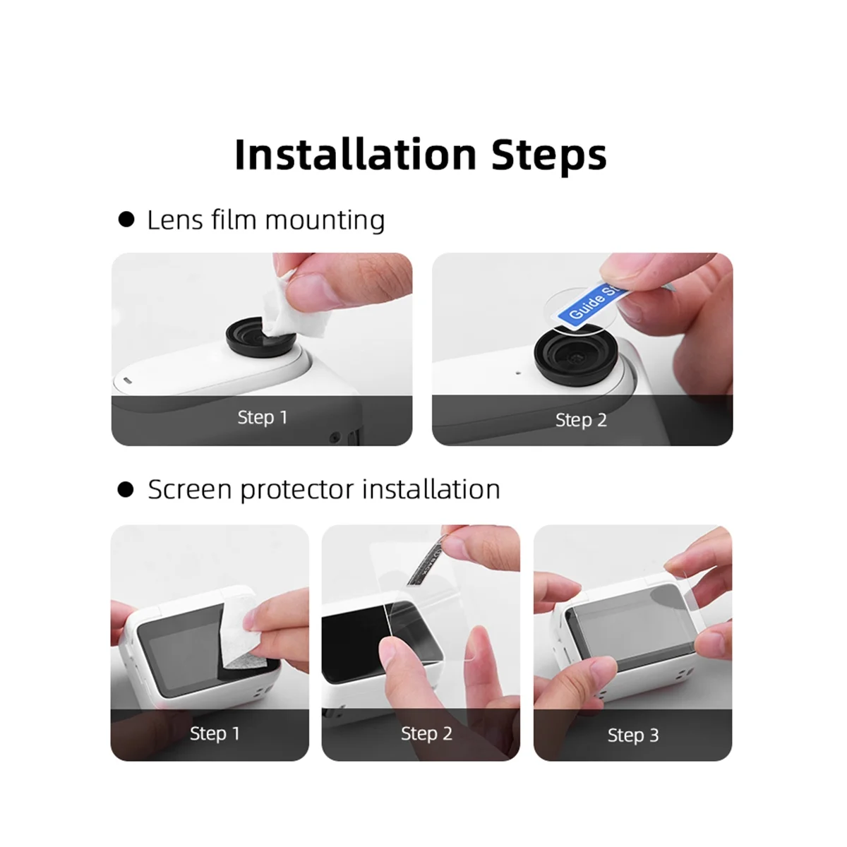 Lens Screen Protector Thin and High Transparency Film for Insta360 GO 3 Lens Protection Accessories