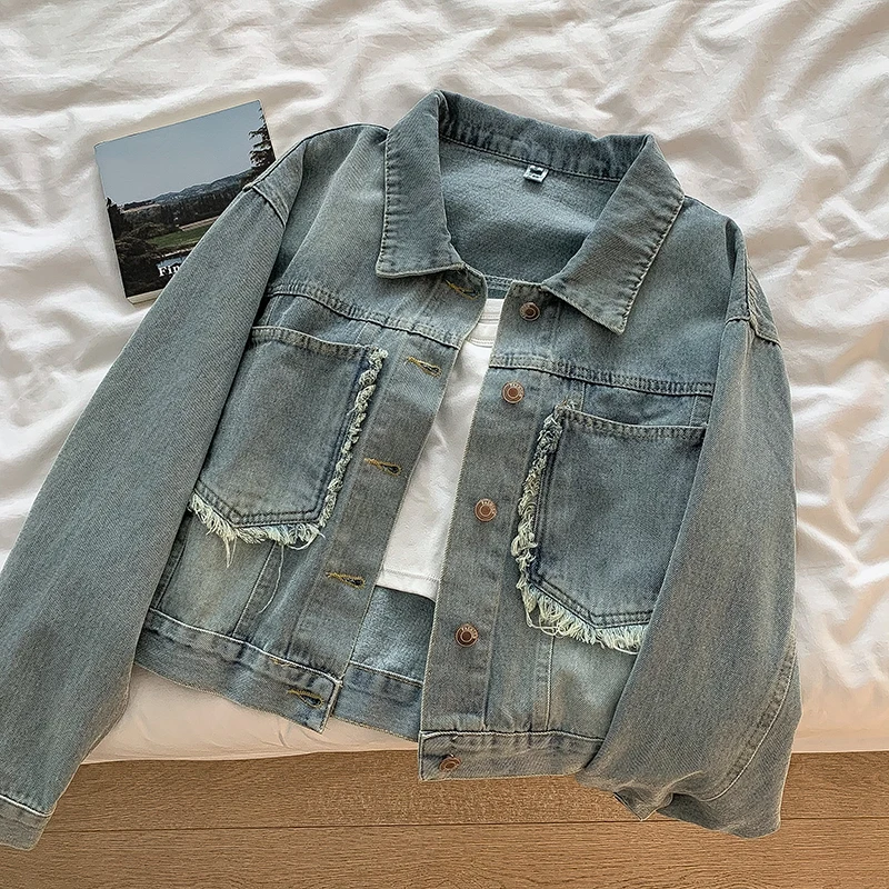 

Vintage Luxury Suede Jacket Coat Women's Autumn Winter American Fashion Laple Motorcycle Outerwear Chic Star Embroidery