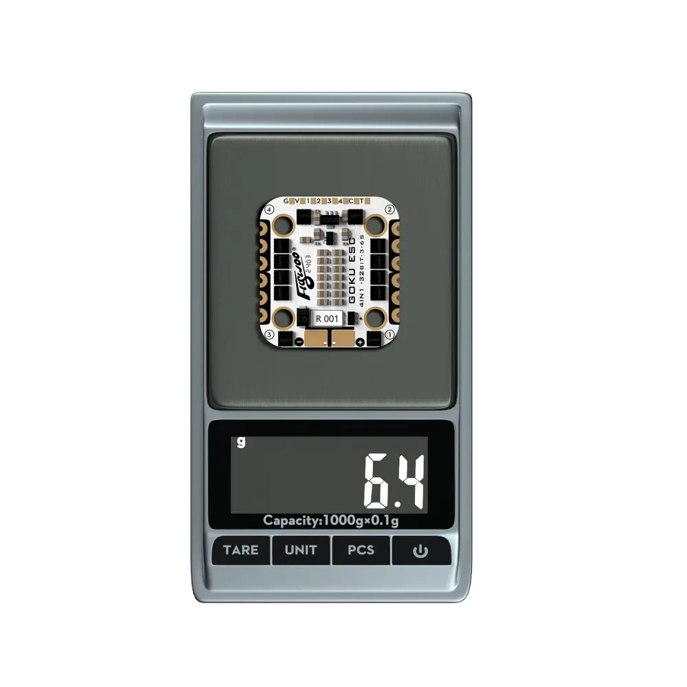 Flywoo GOKU G45M 32BIT 128K 2-6S 45A ESC 20x20 AT32 ชิปแบบสองในหนึ่งเดียว, MOSFET, เหมาะสำหรับโดรน FPV อุปกรณ์ควบคุม RC