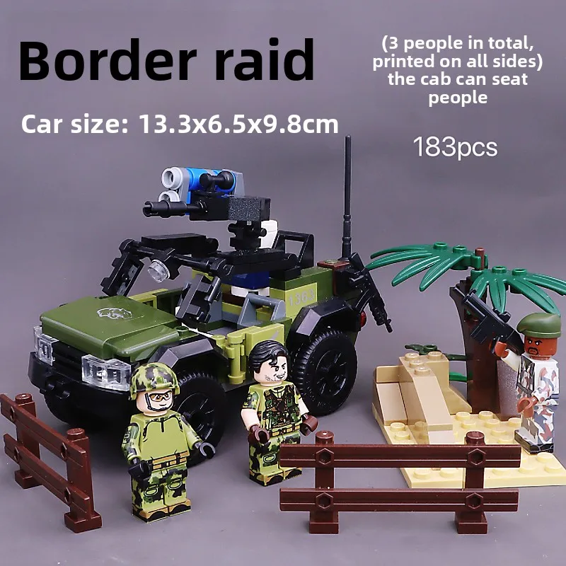 Tobys Lion Armored Special Forces Troop Transport Tank Assembly Toy Blos Modern Military Figures Boys Playset Toys