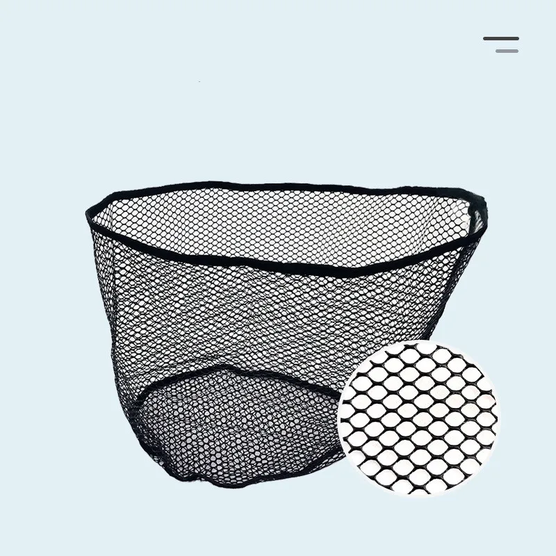 Fishing Net Mesh Bag Silicone Landing Net High Density Tackle Accessories Net Circumference 58/86/110CM Net depth 22/25/35