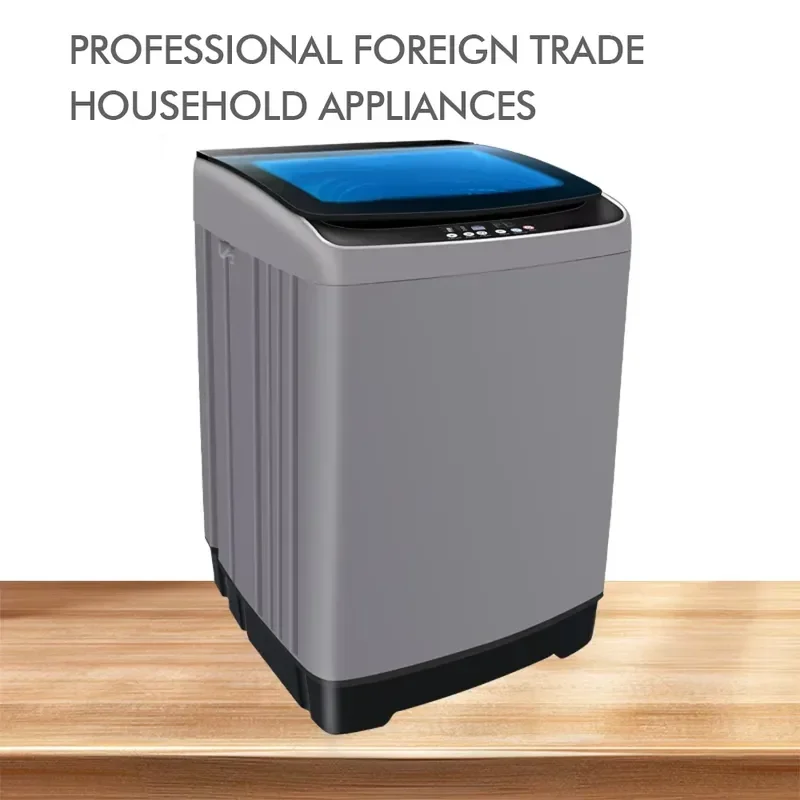 12kg Automatic Top Load Washing Machine Portable Single Tub Electric Washer LED Display High Efficiency for Home Hotel Use