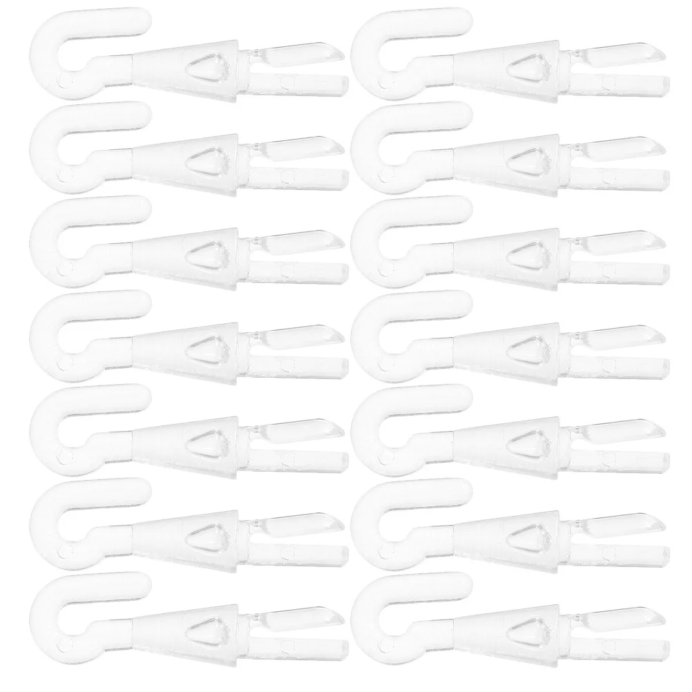 

20Pcs Blind Wand Replacement Hook Plastic Tilt Rod Connector for Vertical Blinds Window Blind Repair Accessory Clear