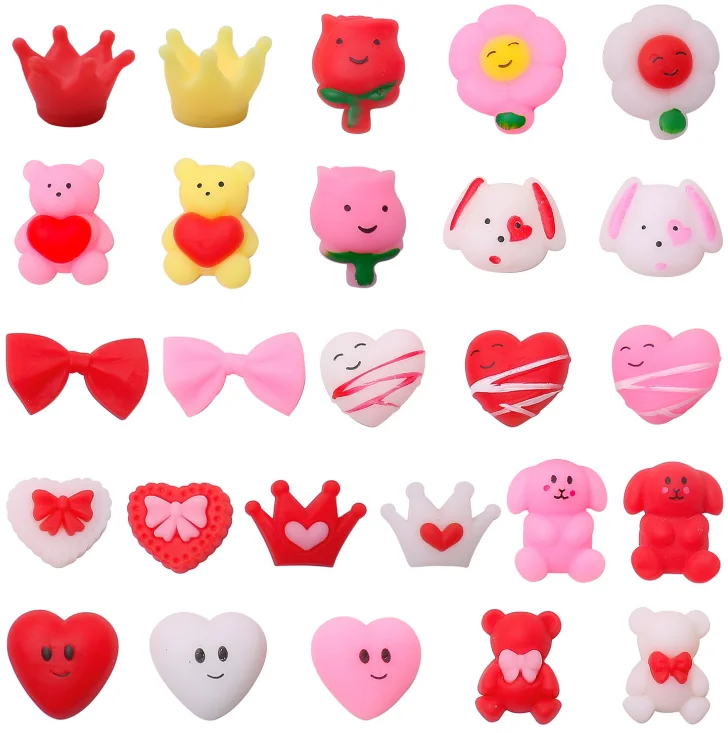 20 Sätze Valentinstag Squishy Spielzeug Squishies für Kinder Schulklasse Klassen zimmer Valentinstag Karten Geschenke Preise Party Gefälligkeiten – Detail 1